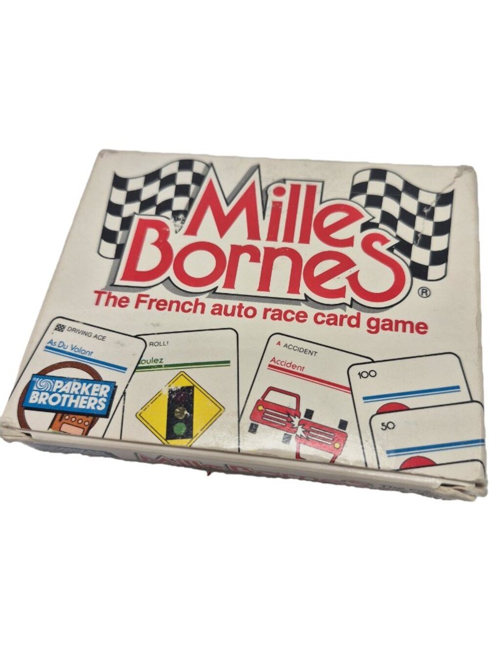 Mille Bornes Card Game The French Auto Race By Parker Brothers 1988 Vintage